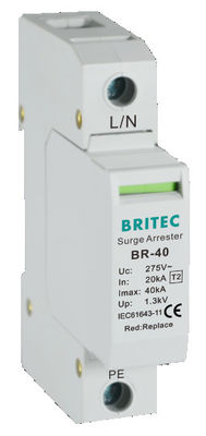 BR-40 3P+1 ওভারজাক সুরক্ষা ডিভাইস বজ্রপাত গ্রেপ্তার সুরক্ষা 18mm ওভারজাক সুরক্ষা