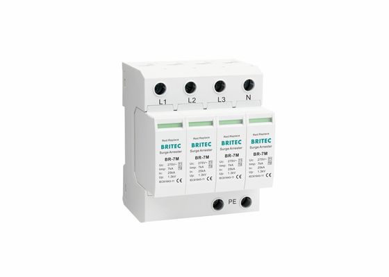 T1+T2 ওভারজার্জ সুরক্ষা ডিভাইস বজ্রপাত আটকান 275V প্লাগ ইন সংস্করণ