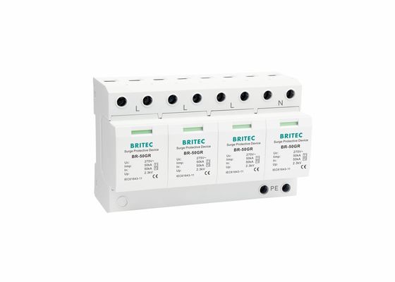 এসি লাইটনিং অ্যারেস্টার 3 ধাপ আইইসি 61643 বিআর -50 জিআর শিল্প জরিপ দমনকারী