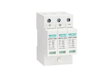 থার্মালপ্লাস্টিক পিভি সার্জ অ্যারেস্টার UL94 - V0 টাইপ 1+2 লাইটনিং প্রোটেকশন