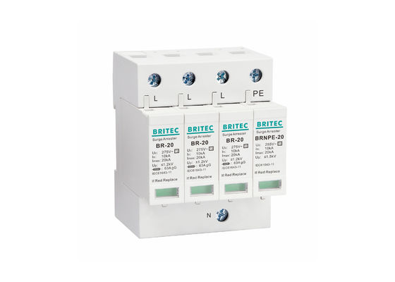 275V AC সার্জ প্রোটেক্টর 20kA বৈদ্যুতিক লাইটনিং প্রতিরক্ষামূলক ডিভাইস