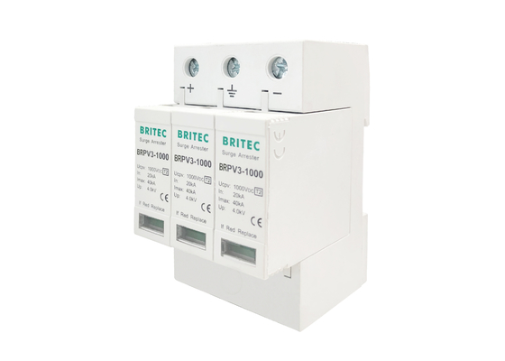টিইউভি সার্টিফিকেট IEC61643-31 সহ টাইপ 2 1000V 40ka পিভি সার্জ আটক এসপিডি