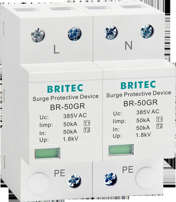 BR-50GR 1+1 Ac সার্জ প্রোটেক্টিভ ডিভাইস spd t1 সার্জ অ্যারেস্টর থান্ডার সুরক্ষা
