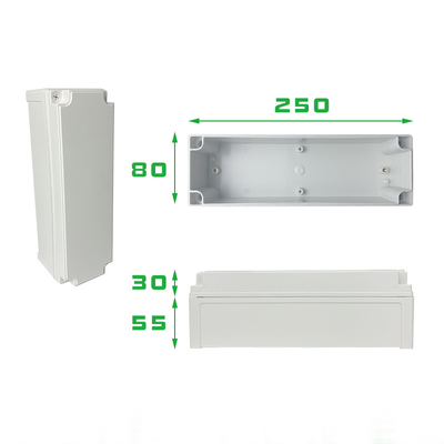 TY-8025085 বহিরঙ্গন বৈদ্যুতিক সংযোগ বাক্স ABS প্লাস্টিক প্রকল্প IP66 জংশন ঘের সুইচ বক্স