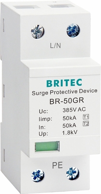 BRITEC 50GR Ac লাইটিং সার্জ প্রোটেকশন ডিভাইস Spd surge protector 50ka লাইটিং অ্যারেস্টার