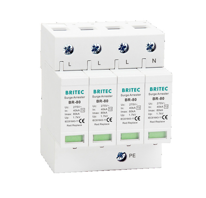 BR-80 2P সার্জ সুরক্ষা ডিভাইস SPD 275v বজ্রপাত সুরক্ষা সুরক্ষা বজ্রপাত সুরক্ষা