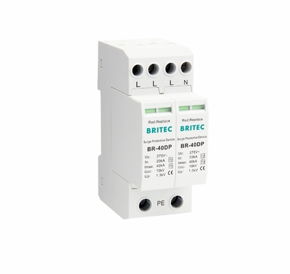 BR-275 40DP 4 275v রেট ভোল্টেজ ওভারজার্জ প্রতিরক্ষামূলক ডিভাইস টাইপ 3 Spd