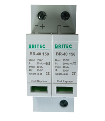 BRPV2 500 PV Surge Arrester DC12V 24V 48V 500V 690V 800V 1000V Surge Protector সুরক্ষা ডিভাইস
