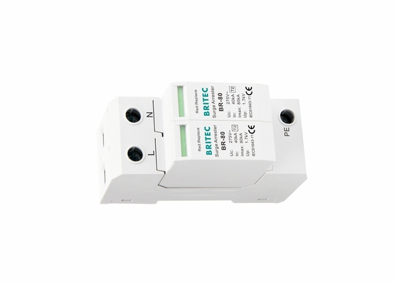 80ka 2P 275V AC ক্লাস II লাইটনিং প্রোটেকশন সার্জ প্রোটেক্টর অ্যারেস্টার