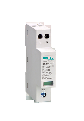 নিম্ন ভোল্টেজ সিস্টেমের জন্য BR-20DP 2P 10kV সার্জ সুরক্ষা ডিভাইস টাইপ 3 টাইপ 3 সার্জ আটকান