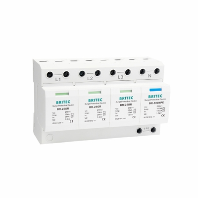 BRITEC Spd Surge Protector BR-25GR 3P 25kA থ্রি ফেজ টাইপ 1 ক্লাস 1 সার্জ আটকান স্পার্ক আটকান