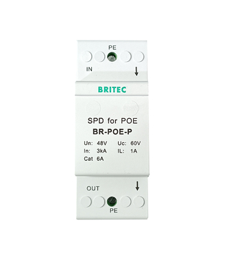 BR-POE-P Surge Protector টেলিকমিউনিকেশন সরঞ্জাম POE নেটওয়ার্ক rj45 surge protection