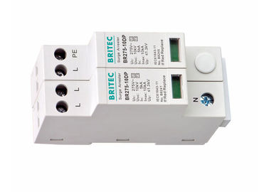 থ্রি ফেজ সার্জ সুরক্ষা ডিভাইস টাইপ 3 BR275-10DP 4 পোল সার্জ আটকান