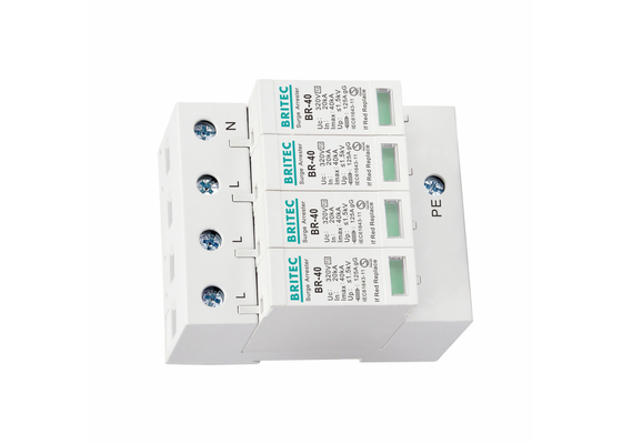 SPD T2 320V 4P 40KA টাইপ 2 সার্জ প্রটেক্টর বজ্রপাত সুরক্ষা
