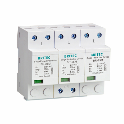 BR-25M 3P ক্লাস I spd সার্জ প্রোটেক্টর রিমোট সিগন্যালিং ফাংশন লাইটনিং অ্যারেস্টার