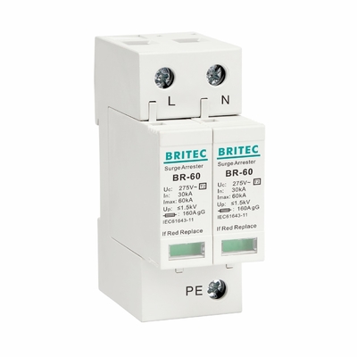 BR275-60 3P+1 60kA টাইপ 2 সার্জ প্রোটেকশন ডিভাইস SPD বজ্র সুরক্ষা ডিভাইস
