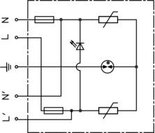 LED স্ট্রিট লাইটের জন্য 275V 10kv 6kv Spd সার্জ সুরক্ষা ডিভাইস