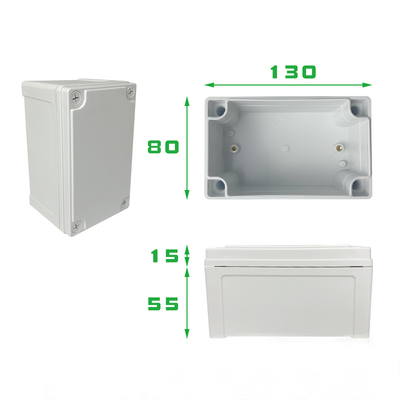 TY-8013085 Ip66 বৈদ্যুতিক সংযোগ বাক্স জলরোধী ABS প্লাস্টিকের ঘের সুইচ বক্স