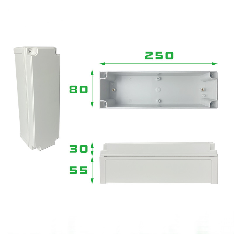 TY-8025085 বহিরঙ্গন বৈদ্যুতিক সংযোগ বাক্স ABS প্লাস্টিক প্রকল্প IP66 জংশন ঘের সুইচ বক্স