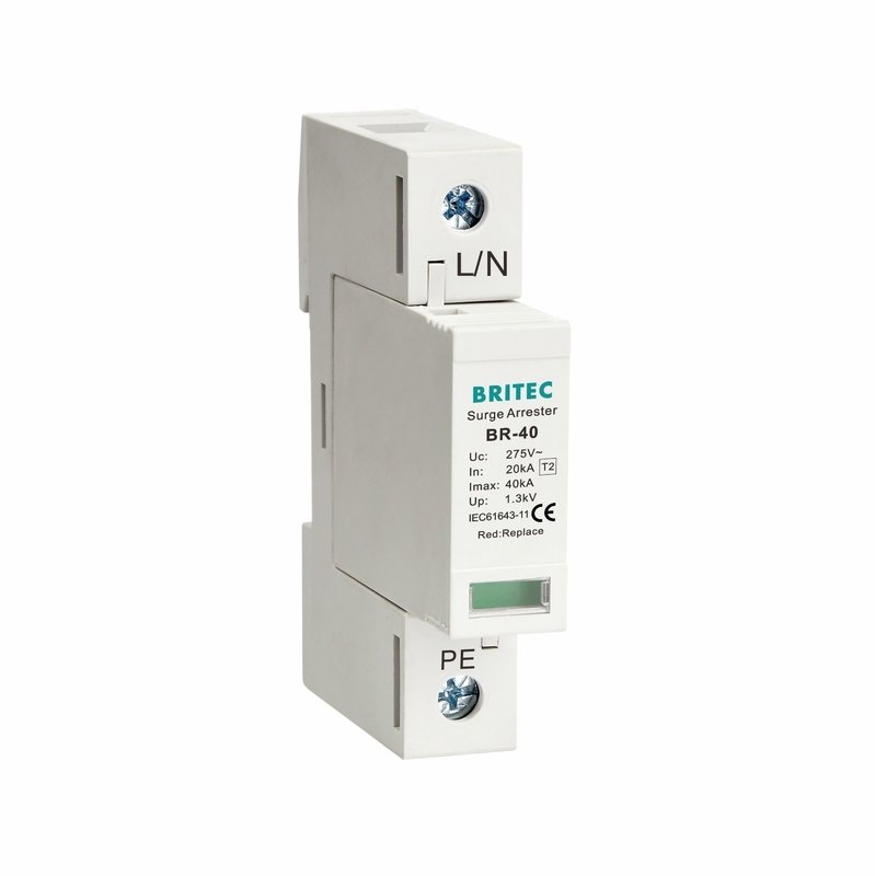 CB/S সার্টিফাইড টাইপ 2 40kA সার্জ প্রোটেক্টর 150V / 275V / 320V / 385V / 440V