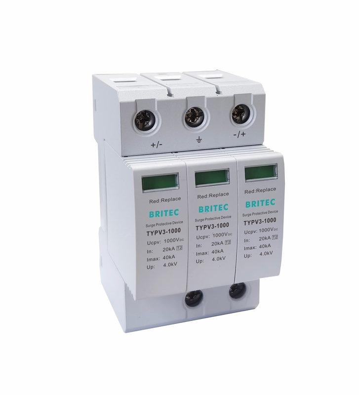 TYPV3 1000 টাইপ 2 পিভি সার্জ আটকান ডিসি সার্জ সুরক্ষা এসপিডি পাওয়ার সার্জ সুরক্ষা ডিভাইস