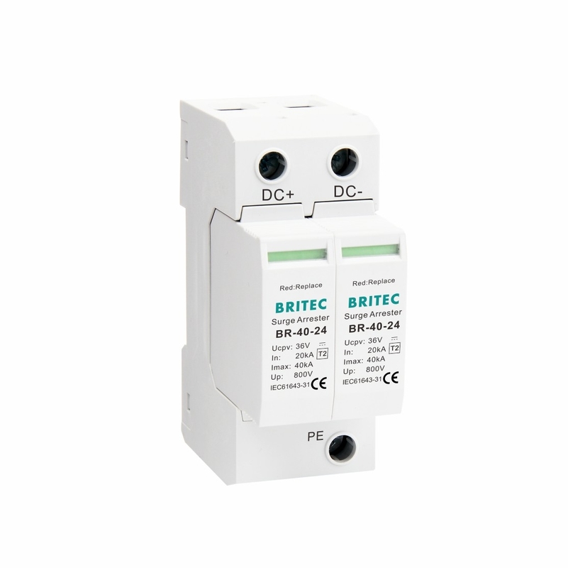 BR-40 24 PV Surge Arrester ডিসি সার্জ প্রটেক্টর সৌর সার্জ সুরক্ষা ডিভাইস