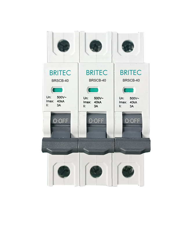 BRSCB-40 3P OEM ODM এসপিডি সার্জ সুরক্ষা ডিভাইস ব্যাক প্রটেক্টর এসপিডি ব্যাকআপ প্রটেক্টর