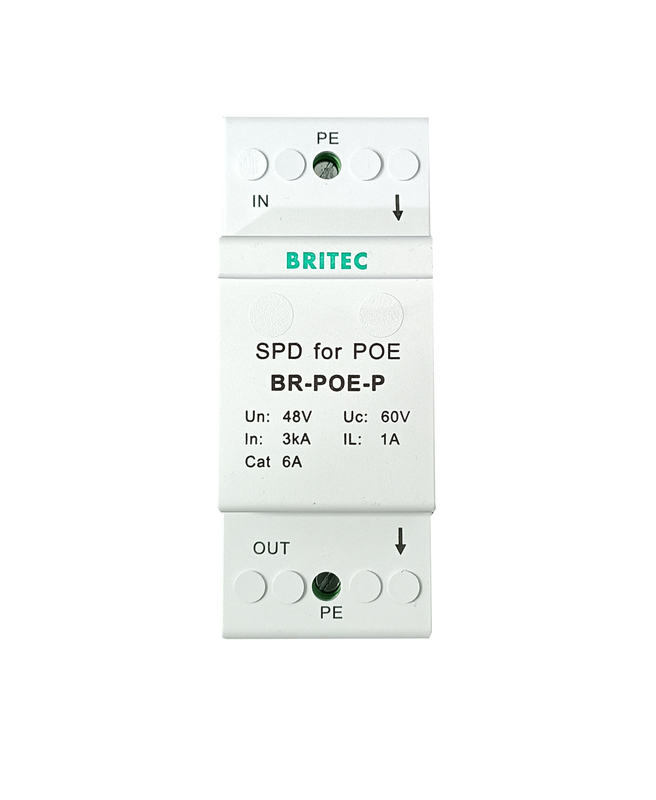BR-POE-P Surge Protector টেলিকমিউনিকেশন সরঞ্জাম POE নেটওয়ার্ক rj45 surge protection