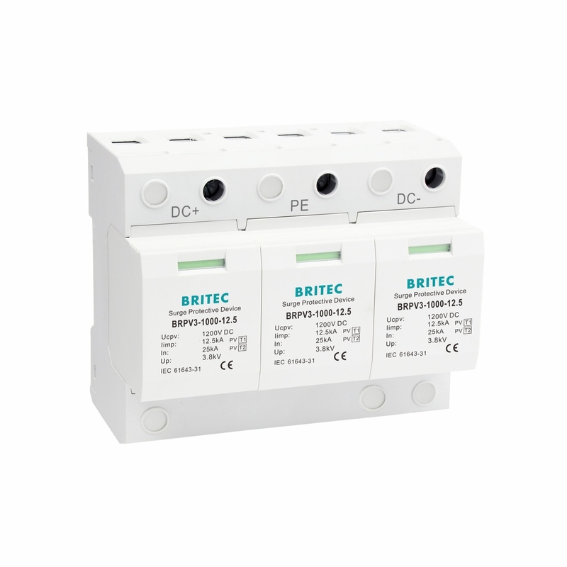 BRPV3-1000-12.5 PV Surge Arrester PV System Protection 3p সৌর সুরক্ষা সুরক্ষা ডিভাইস