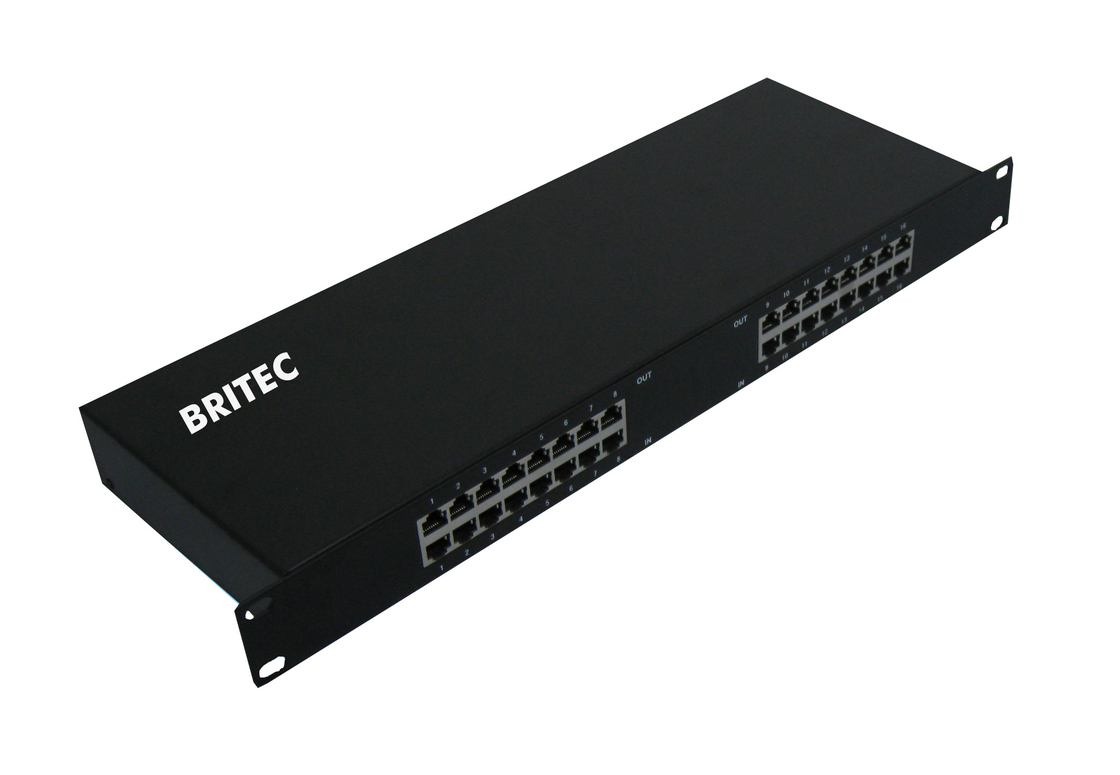 BRRJ45L-16R 1000Mbps/100Mbps RJ45 Surge Protection নেটওয়ার্ক র্যাক মাউন্ট ইথারনেট সার্জ সুরক্ষা ইথারনেট বজ্রপাত সুরক্ষা