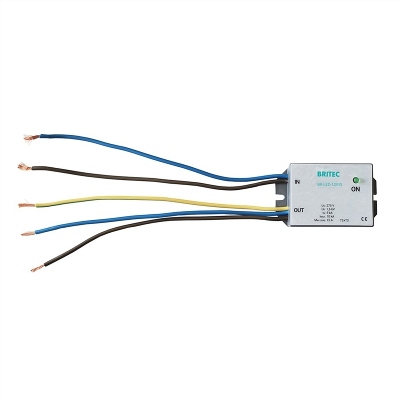 লাইট বাল্ব রোডওয়ে আলোর জন্য 275V 10kA LED স্ট্রিট লাইট LED Spd আলোর জন্য সার্জ প্রটেক্টর ডিভাইস