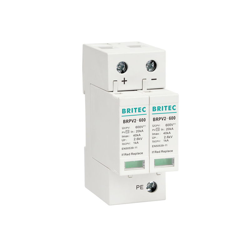 BRPV2-600 2 Mod 600V Photovoltaic PV Spd DC Surge Protective Device সৌর spd dc600v পিভি সার্জ আটকান