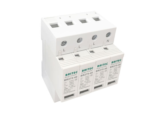 AC 275V SPD পাওয়ার সার্জ প্রোটেকশন ডিভাইস যার সাথে 40KA ম্যাক্সিমাম ডিসচার্জ কারেন্ট এবং 4টি মেকানিক্যাল ভিজ্যুয়াল ইন্ডিকেটর