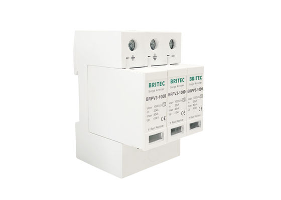 1000 ভি ক্লাস II ডিসি লাইটনিং আরেস্টার সোলার পিভি সার্জ অ্যারেস্টার