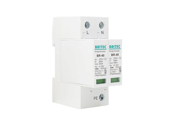 2P একক ফেজ টাইপ 2 এসি সার্জ আটকান বজ্রপাত আটকান সার্জ সুরক্ষা ডিভাইস