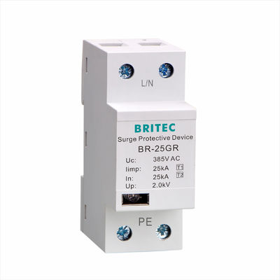 BR-25GR 48V ক্লাস I লো ভোল্টেজ লাইটনিং অ্যারেস্টার 25kA 48V SPD সার্জ ফিল্টার লাইটনিং প্রোটেক্টর
