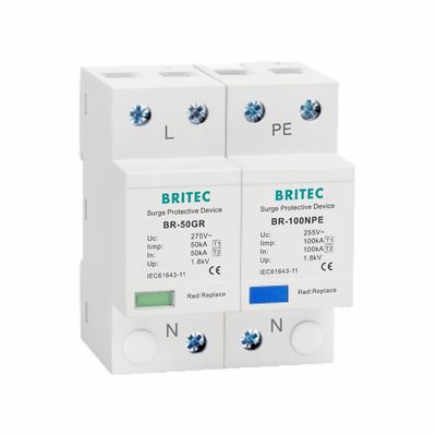 OEM ওভারজার্জ প্রতিরক্ষামূলক ডিভাইস Iimp 50kA ক্লাস B বজ্রপাত প্রতিরক্ষামূলক