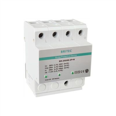 BR-25GRS SPD Surge Protective Device 3+1 Type 1 Surge Protector (বিআর-২৫জিআরএস এসপিডি ওভারজেড প্রোটেকশন ডিভাইস)