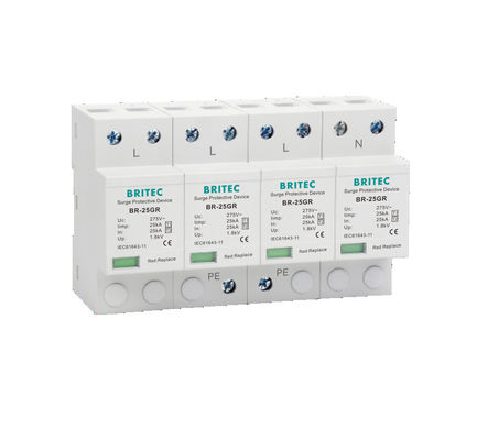 BR-50GR 275 3P Spd Ac Type 1 Surge Protective Device Lightning Arrester T1 T2 থ্রি ফেজ