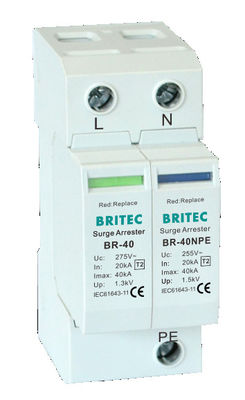 BRITEC BR-40 4P সার্জ সুরক্ষা ডিভাইস থ্রি ফেজ এসপিডি বজ্রপাত সুরক্ষা গ্রেপ্তার চীন সার্জ সুরক্ষা প্রস্তুতকারক