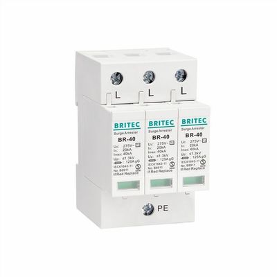 BR-40 2P tuv প্রকার 2 surge protection device surge arrester spd thunder protection 40ka surge suppressor