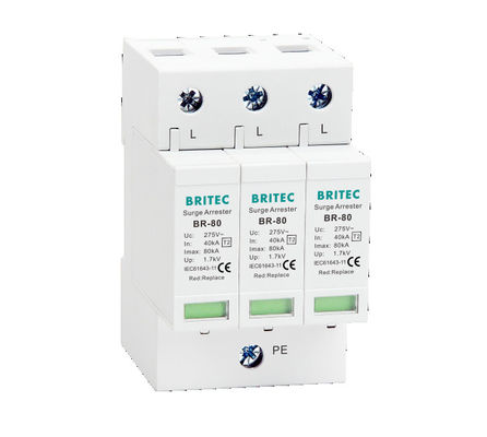 BR-80 2P সার্জ সুরক্ষা ডিভাইস SPD 275v বজ্রপাত সুরক্ষা সুরক্ষা বজ্রপাত সুরক্ষা