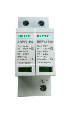 BRPV2 500 PV Surge Arrester DC12V 24V 48V 500V 690V 800V 1000V Surge Protector সুরক্ষা ডিভাইস