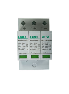 BRPV3-1000 T1 DC SPD Dc Surge Suppressor 3p সৌর সুরক্ষা ডিভাইস