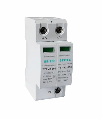 TYPV2 600 টাইপ ২ PV Surge Arrester Protector সৌর ডিসি সার্জ সুরক্ষা ডিভাইস spd