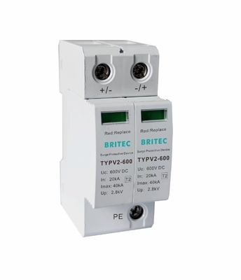 TYPV3 1000 টাইপ 2 পিভি সার্জ আটকান ডিসি সার্জ সুরক্ষা এসপিডি পাওয়ার সার্জ সুরক্ষা ডিভাইস