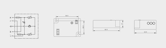 BRLED-08AST-10 সার্জ প্রোটেক্টর ডিভাইস ফর লাইটিং 10kA লেড স্ট্রিট লাইট ইলেকট্রোস্ট্যাটিক প্রোটেক্টর লেড লাইটিং সিস্টেম লেড স্ট্রিট লাইটস