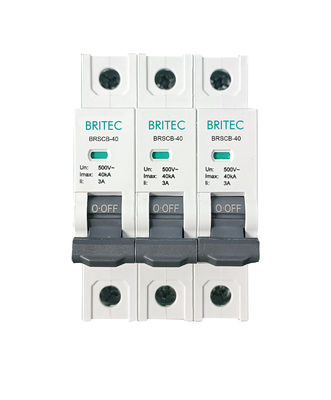 BRSCB-40 3P OEM ODM এসপিডি সার্জ সুরক্ষা ডিভাইস ব্যাক প্রটেক্টর এসপিডি ব্যাকআপ প্রটেক্টর