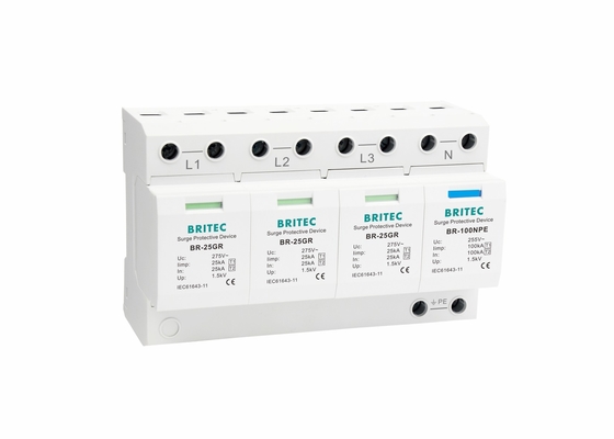 25KA বজ্রপাত সুরক্ষা ওভারজার্জ আটক থার্মোপ্লাস্টিক থ্রি ফেজ ওভারজার্জ সুরক্ষা