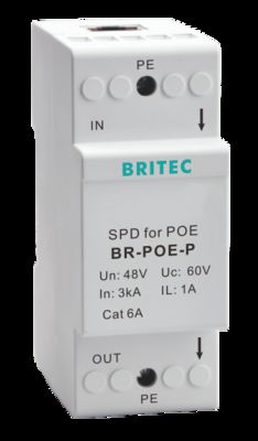 BR-POE-M 48V POE সার্জ প্রটেক্টর নেট 6 POE সার্জ প্রটেক্টর